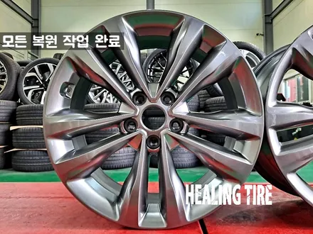 싼타페 18인치 순정휠 주차기스 휠 복원 후기~! 남양주휠복원 구리타이어 남양주타이어 의정부타이어 휠복원 휠수리 다산동타이어 / 남양주, 강동, 하남, 송파