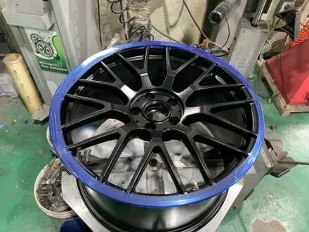 [벤츠휠복원전문] ●벤츠c63amg● 19인치 매트블랙 분체도장 휠복원 / 남양주, 강동, 하남, 송파
