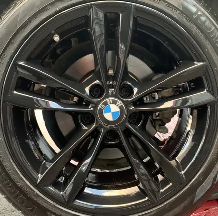 남양주 휠복원 bmw3gt 18인치 분체유광블랙작업 / 남양주, 강동, 하남, 송파