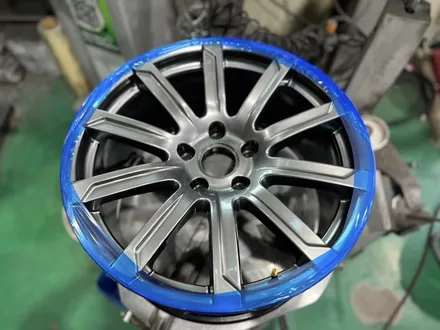 성수동 휠복원 아우디 q7 20인치 분체도장 고스트크롬도색 / 남양주, 강동, 하남, 송파