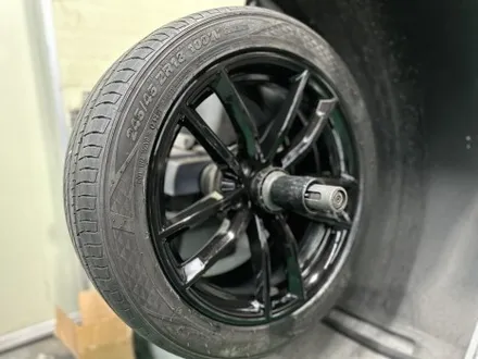 구리/남양주_ BMW5시리즈 유광블랙 휠복원 분체도장/남양주휠복원 /휠수리/도색 / 남양주, 강동, 하남, 송파