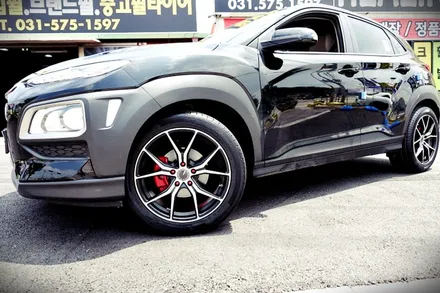 [현대 코나 인치업]코나 18인치/코나 벨센 M103  블랙폴리쉬 18인치휠 장착작업/245 45 18/컨티넨탈 프로컨텍TX/힐링타이어/남양주힐링타이어/KONA/코나튜닝/남양주 / 남양주, 강동, 하남, 송파