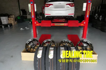 [LF소나타 지오바나 M104 블랙크롬 19인치 휠튜닝]금호마제스티/235 40 19/지오바나19인치/블랙크롬휠/튜닝휠/장착작업/지오바나M104/힐링타이어/남양주힐링타이어 / 남양주, 강동, 하남, 송파