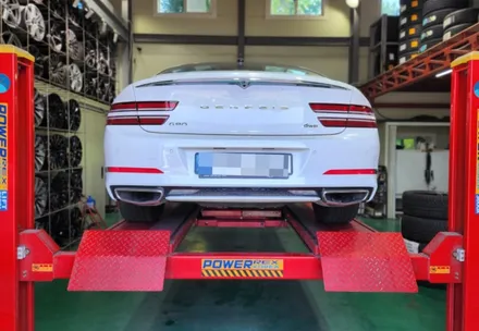 남양주휠복원 제네시스G80 20인치휠복원및 고스트크롬 분체도장 작업 / 남양주, 강동, 하남, 송파