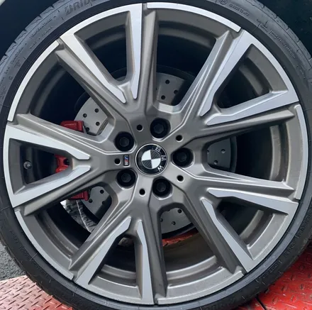 남양주 휠복원/구리 휠복원/ 분체도장 BMW1시리즈 주차기스휠복원 매트블랙 도장 작업 / 남양주, 강동, 하남, 송파