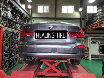남양주휠복원 캘리퍼도색 _ BMW 18인치 유광블랙 분체도장 & 캘리퍼도색(블루) 작업 _ 힐링타이어 / 남양주, 강동, 하남, 송파