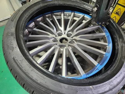 망우 미사 _ BMW 7시리즈 20인치 휠굴절수리 /휠수리 작업 _ 남양주휠복원/ 남양주휠수리 / 남양주, 강동, 하남, 송파