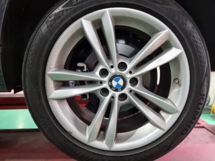 남양주휠복원 캘리퍼도색 _ BMW 18인치 유광블랙 분체도장 & 캘리퍼도색(블루) 작업 _ 힐링타이어 / 남양주, 강동, 하남, 송파