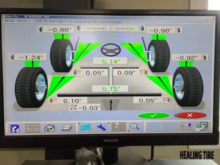 그랜져 HG 15년형 245 45 18 금호마제스티 신품타이어 교체 호프만3D얼라이먼트조정 ~! 남양주휠복원 구리타이어 남양주타이어 의정부타이어 휠복원 휠수리 다산동타이어 / 남양주, 강동, 하남, 송파