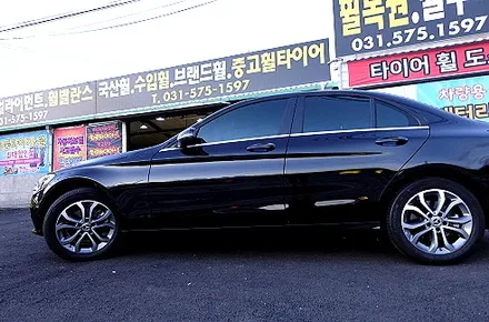 [벤츠 C클래스 순정17인치 휠교체]벤츠 C클래스 순정휠/벤츠C클래스 튜닝/벤츠/튜닝휠/힐링타이어/남양주힐링타이어/남양주튜닝/복원휠 / 남양주, 강동, 하남, 송파