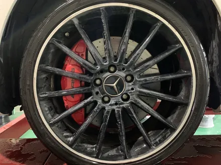 중랑구 상봉동 면목동 휠복원/벤츠 cla 45amg 19인치 순정휠 매트블랙 분체도장 작업 과정을 소개 합니다. / 남양주, 강동, 하남, 송파