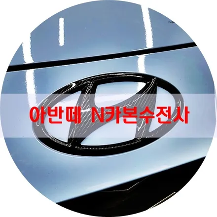 <엠씨웍스>아반떼N 카본엠블럼+사이드미러 작업기 / 경기 안산 단원