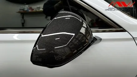 제네시스 G80 신형 기요세 엠블럼 +레터링도색+카본사이드미러 / 안산 단원구