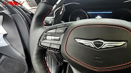 제네시스 G70 리얼 카본 D 컷 핸들+리얼 카본 패들 <엠씨웍스> / 경기 안산 단원