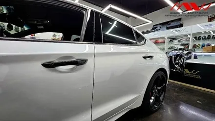 G70 우유니 화이트 도색으로 크롬삭제하기 / 안산 단원구