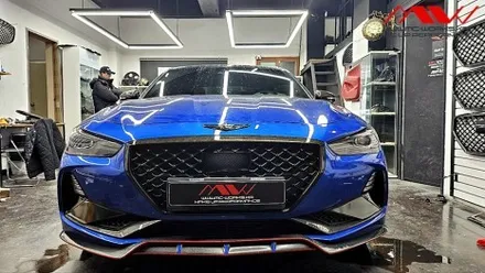 제네시스 G70 카본수전사+크롬죽이기<엠씨웍스> / 안산 단원구