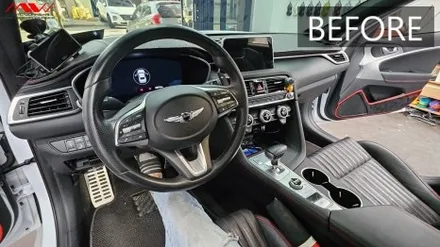 제네시스 G70 실내 가성비 염색 작업기 <엠씨웍스> / 경기 안산 단원