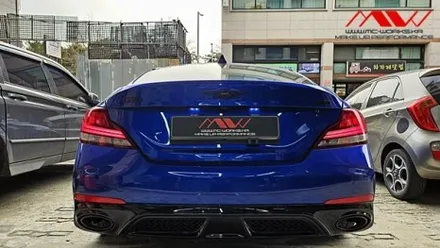 제네시스 G70 래피스블루 블랙디퓨저+크롬죽이기 / 경기 안산 단원