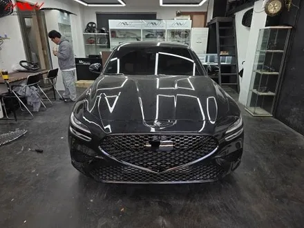 <엠씨웍스>제네시스 G70 신형블랙엠블럼+크롬죽이기 / 경기 안산 단원
