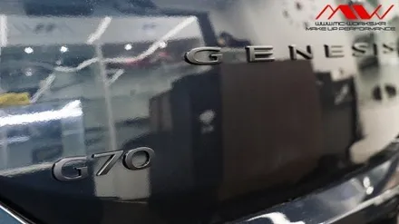 G70 페이스리프트 가죽염색+카본수전사+카본D컷핸들<엠씨웍스> / 안산 단원구