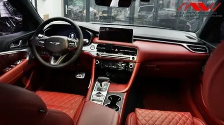 G70 페리 2 실내 레드 염색+크롬 죽이기 작업-MC- WORKS / 안산 단원구