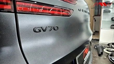 GV70 블랙무광그릴+기요세엠블럼+카본사이드미러 <엠씨웍스> / 안산 단원구
