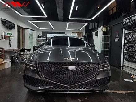 제네시스 G80 블랙그릴+블랙머플러팁 작업 <엠씨웍스> / 경기 안산 단원