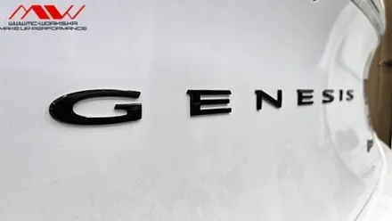 제네시스 G80 스포츠 기요세컨셉 엠블럼+크롬죽이기 / 경기 안산 단원