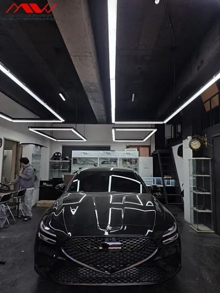 <엠씨웍스>제네시스 G70 신형블랙엠블럼+크롬죽이기 / 경기 안산 단원