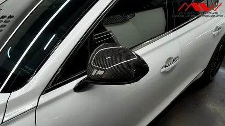 제네시스 G80 신형 기요세 엠블럼 +레터링도색+카본사이드미러 / 안산 단원구