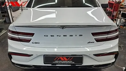 제네시스 G80 스포츠 기요세컨셉 엠블럼+크롬죽이기 / 경기 안산 단원