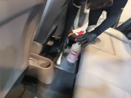 모닝 내부 스팀세차와 앞 유리 발수코팅 작업기 / 경기 평택