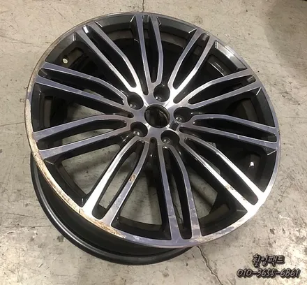 [[부산휠도색]] [[부산휠복원]] [[부산수리]] <휠임팩트> BMW 5 시리즈 19인치 휠복원, 휠수리, 휠도색, 다이아몬드컷팅 / 부산 사상구 감전동
