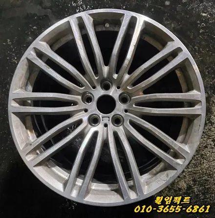 (부산휠수리/휠복원전문/휠임팩트) BMW530i 19인치 휠복원&도장작업 / 부산 사상구 감전동