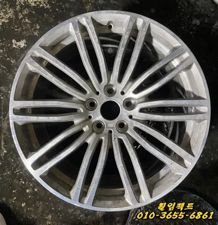 (부산휠수리/휠복원전문/휠임팩트) BMW530i 19인치 휠복원&도장작업 / 부산 사상구 감전동