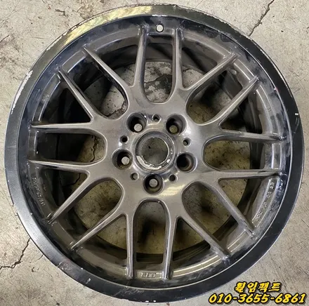(부산휠수리/부산휠복원/휠임팩트) BBS RX 18인치 휠/굴절/도장벗겨짐/긁힘/찍힘/휠복원/휠도장작업 / 부산 사상구 감전동