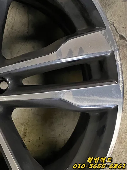 (부산휠수리/부산휠복원/휠임팩트)BMW X6 50d 20인치 컷팅휠복원,휠도장작업 / 부산 사상구 감전동