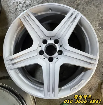 〔부산휠복원〕〔벤츠휠복원〕〔벤츠휠굴절수리〕휠임팩트/벤츠CLS63AMG 휠수리/굴절수리/도장작업 / 부산 사상구 감전동