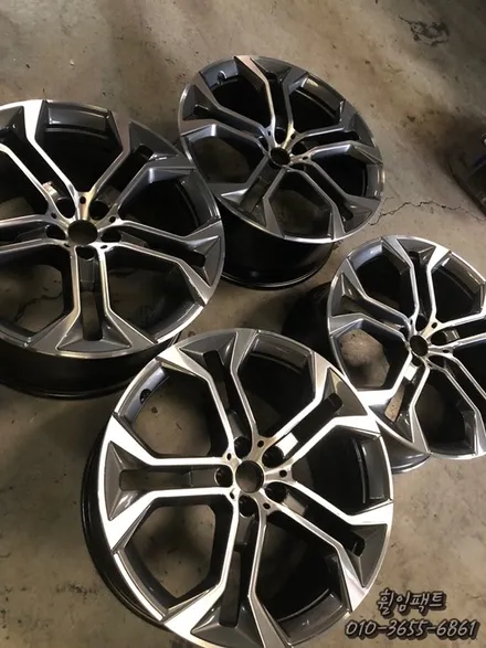 [부산휠도색] [부산휠복원] [부산휠수리] <휠임팩트> BMW x5 휠수리, 휠복원, 휠도색, 다이아몬드컷팅 / 부산 사상구 감전동