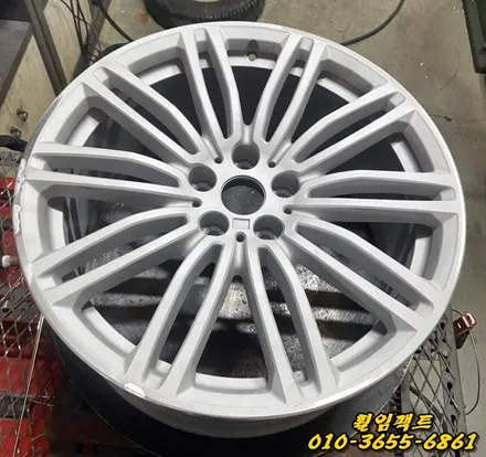 (부산휠수리/휠복원전문/휠임팩트) BMW530i 19인치 휠복원&도장작업 / 부산 사상구 감전동