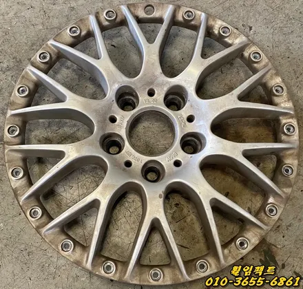 (부산휠수리/부산휠복원/휠임팩트) BMW BBS RS740 단조휠/투피스휠/림복원/림폴리싱/스포크도장/휠복원/휠도장/작업영상 / 부산 사상구 감전동