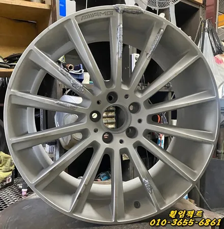 (부산휠수리/휠임팩트) 벤츠 GLS 300/AMG19인치휠/휠패임/휠긁힘/휠용접복원/다이아몬드컷팅 / 부산 사상구 감전동