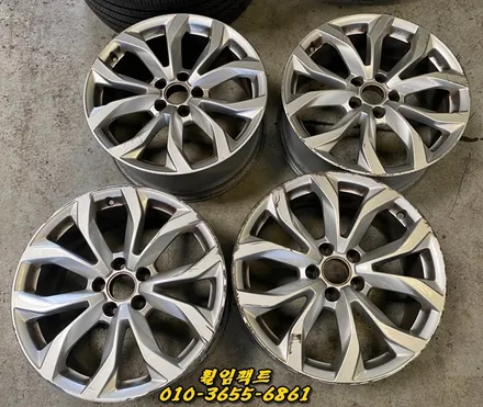 부산휠수리/휠임팩트:) 아우디 A6 35 TDI 주차상처/휠긁힘/휠기스/휠복원/휠도장,휠도색작업 / 부산 사상구 감전동