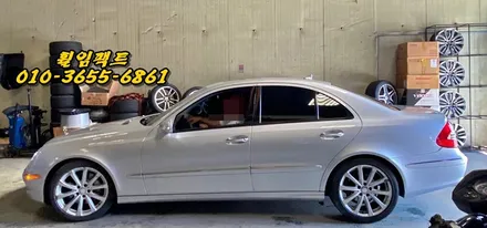 〔벤츠E350/18인치 순정휠〕벤츠e클래스 휠긁힘,주차상처,휠보레(wheelboer)장착,휠보레파손,  휠복원,휠용접,휠도색,분체도장 / 부산 사상구 감전동