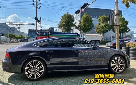〔아우디 A7 순정휠〕 휠주차상처,휠긁힘,휠기스,다이아몬드컷팅휠,휠복원,휠도색\