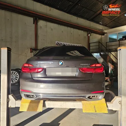 김해 휠굴절 수리 BMW 7시리즈 작업과정 소개 / 부산 사상구 감전동