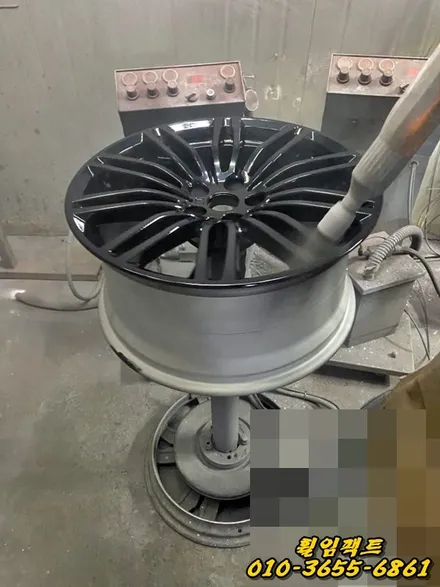 (부산휠수리/휠복원전문/휠임팩트) BMW530i 19인치 휠복원&도장작업 / 부산 사상구 감전동