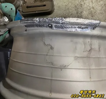 (부산휠수리)(부산휠복원)(부산휠도장/도색전문) 부산휠임팩트 베르티니 RF1.8 휜휠복원/깨진휠복원&도장작업 / 부산 사상구 감전동