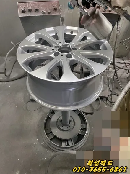 〔부산휠수리/휠임팩트〕 벤츠 S클래스 휠기스/휠상처/휠긁힘/휠도색 자동차휠복원작업 / 부산 사상구 감전동