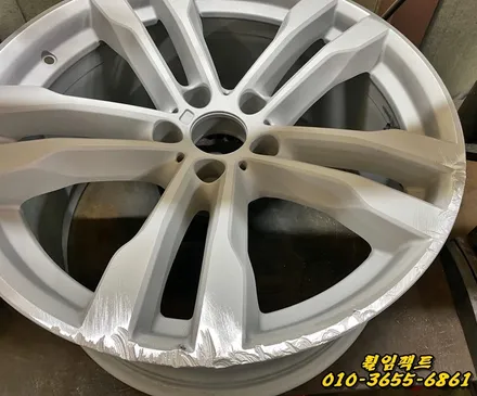 (부산휠수리/부산휠복원/휠임팩트)BMW X6 50d 20인치 컷팅휠복원,휠도장작업 / 부산 사상구 감전동